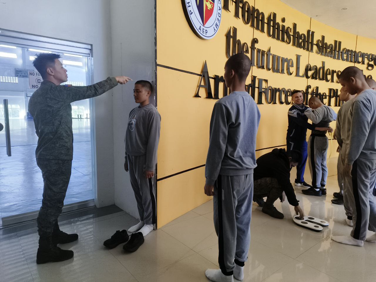 Cadets under evaluation