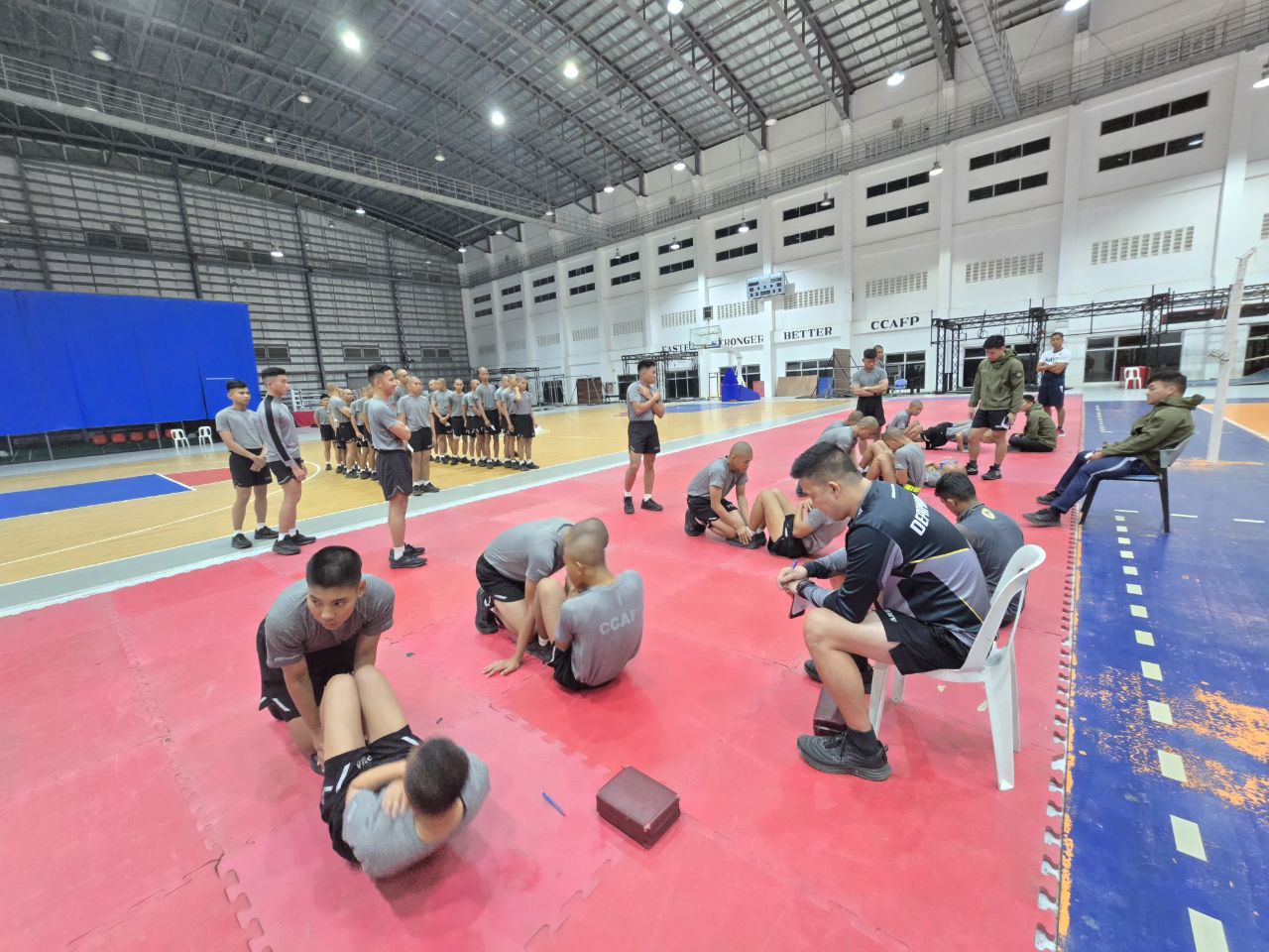 Cadets under evaluation