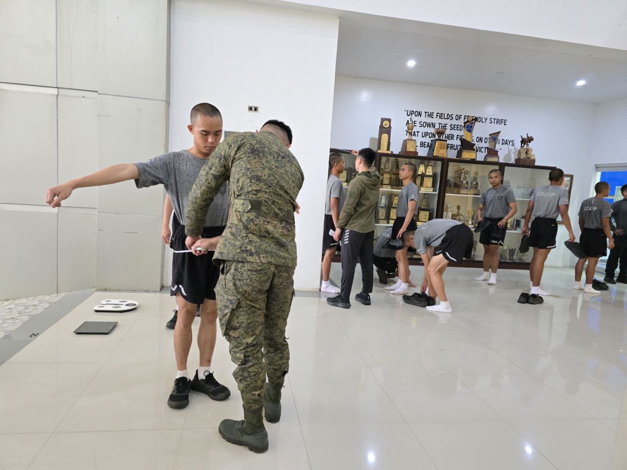 Cadets under evaluation