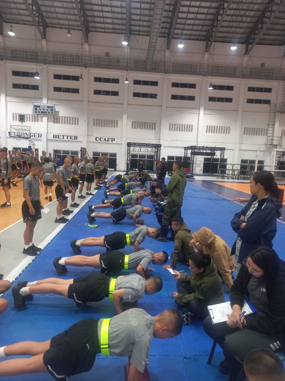 Cadets under evaluation